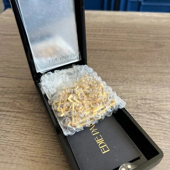 New Edie Parker Currant and Stars Clutch with Chain - Picture 8 of 8